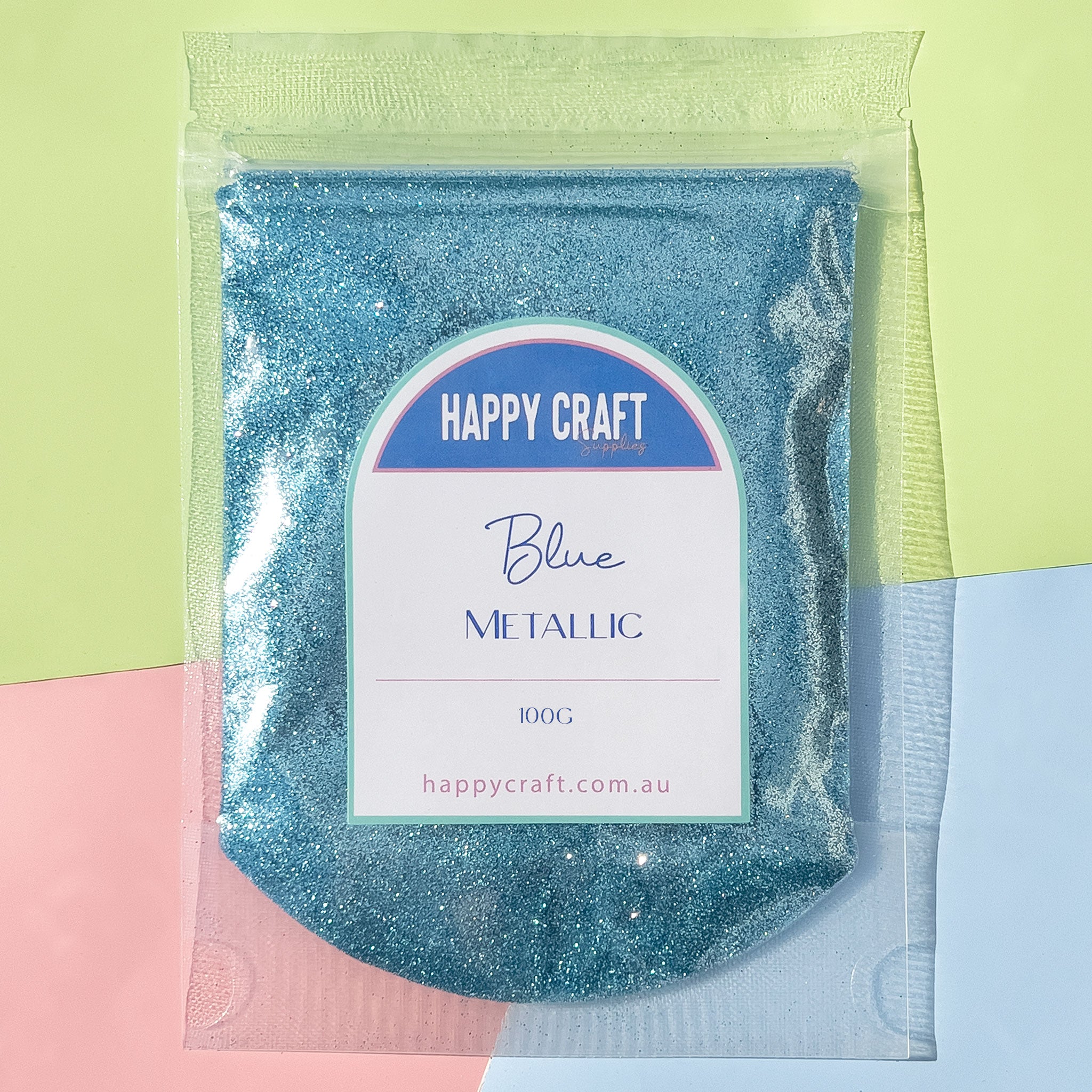 Fine Glitter Bag Metallic - Blue