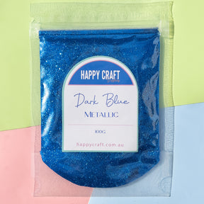 Fine Glitter Bag Metallic - Dark Blue