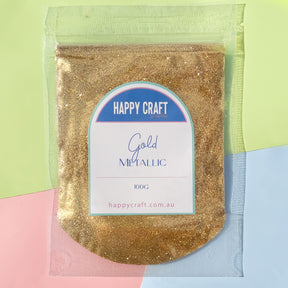 Fine Glitter Bag Metallic - Gold