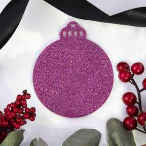 Acrylic Blank Baubles - Glitter Colours