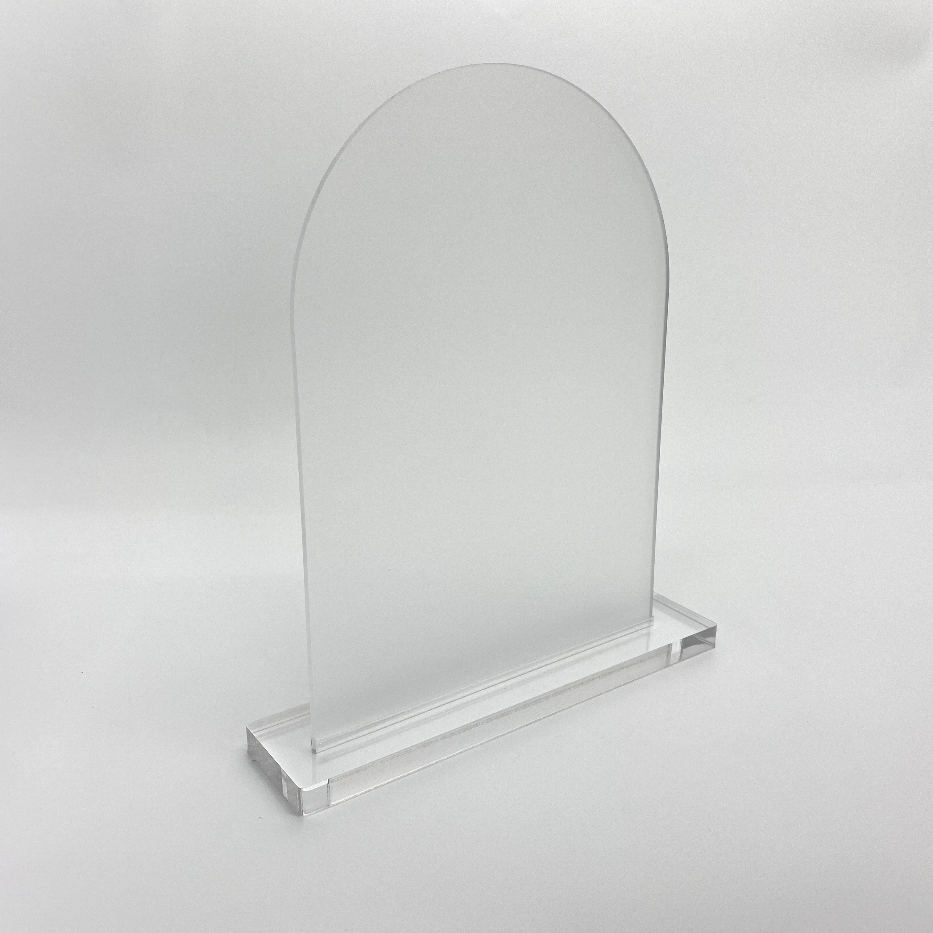 Single Slot Acrylic Sign Stands