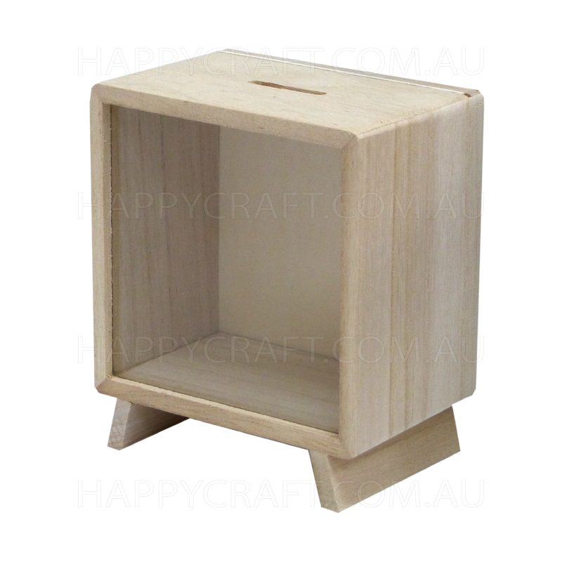 Wood money box