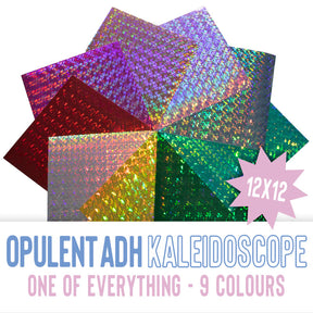 Opulent® Kaleidoscope Permanent Adhesive - 12inch x 12inch 9pce PACK
