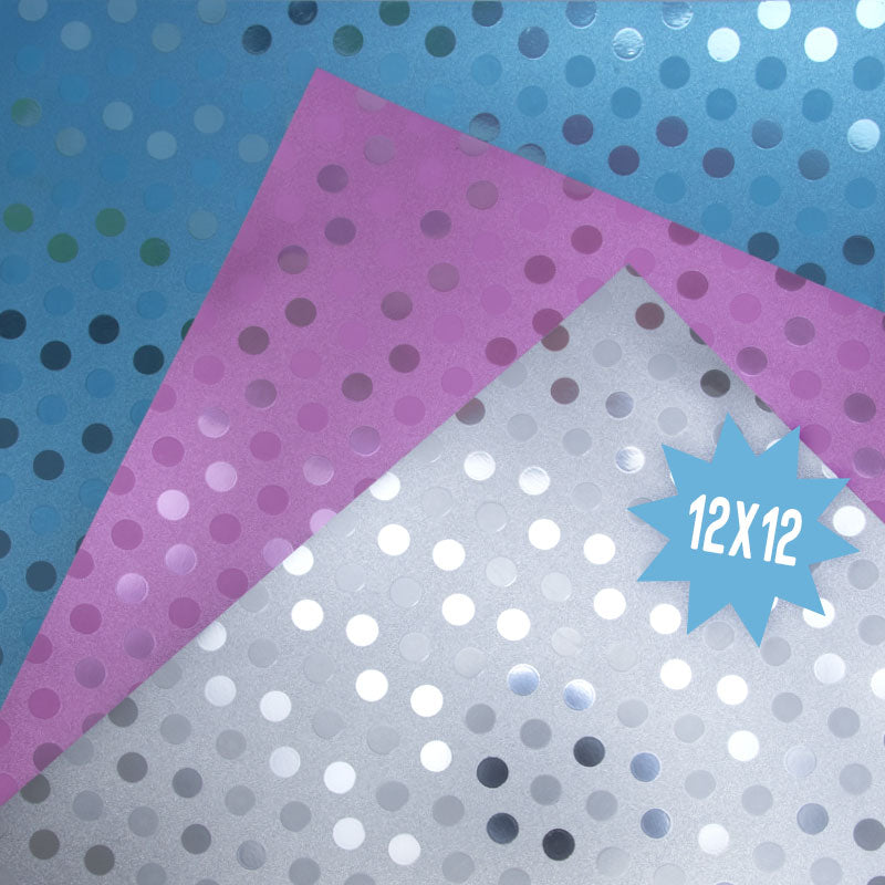 Opulent® Polka Dot Permanent Adhesive - 12inch x 12inch