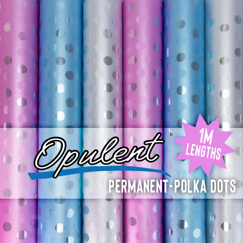 Opulent® Polka Dots Permanent Adhesive - 30.5cm x 1m