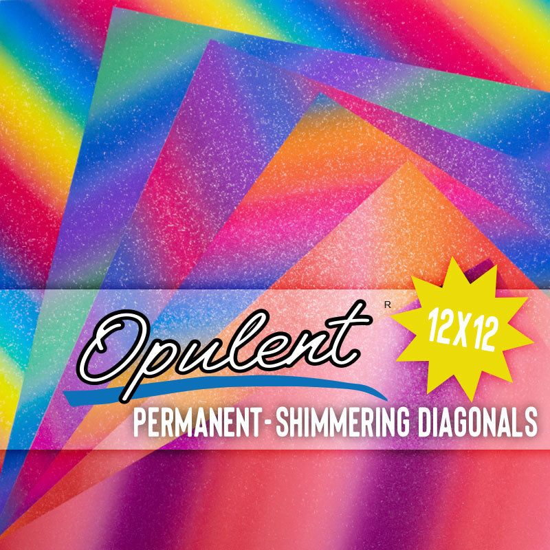 Opulent® Shimmering Twists Permanent Adhesive - 12inch x 12inch