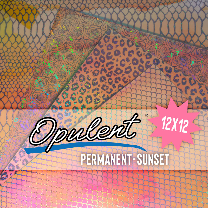 Opulent® Sunset Permanent Adhesive - 12inch x 12inch