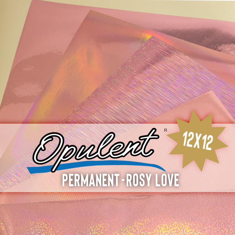 Opulent® Rosy Love Permanent Adhesive Vinyl - 12inch X 12inch