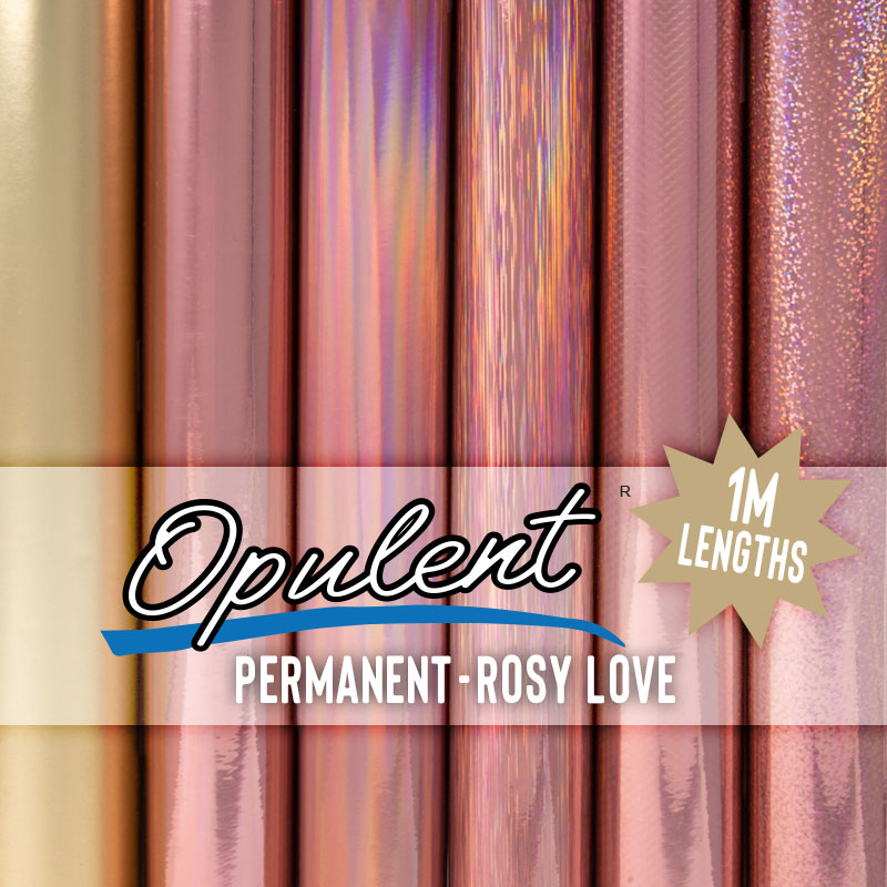 Opulent® Rosy Love Permanent Adhesive - 30.5cm x 1m