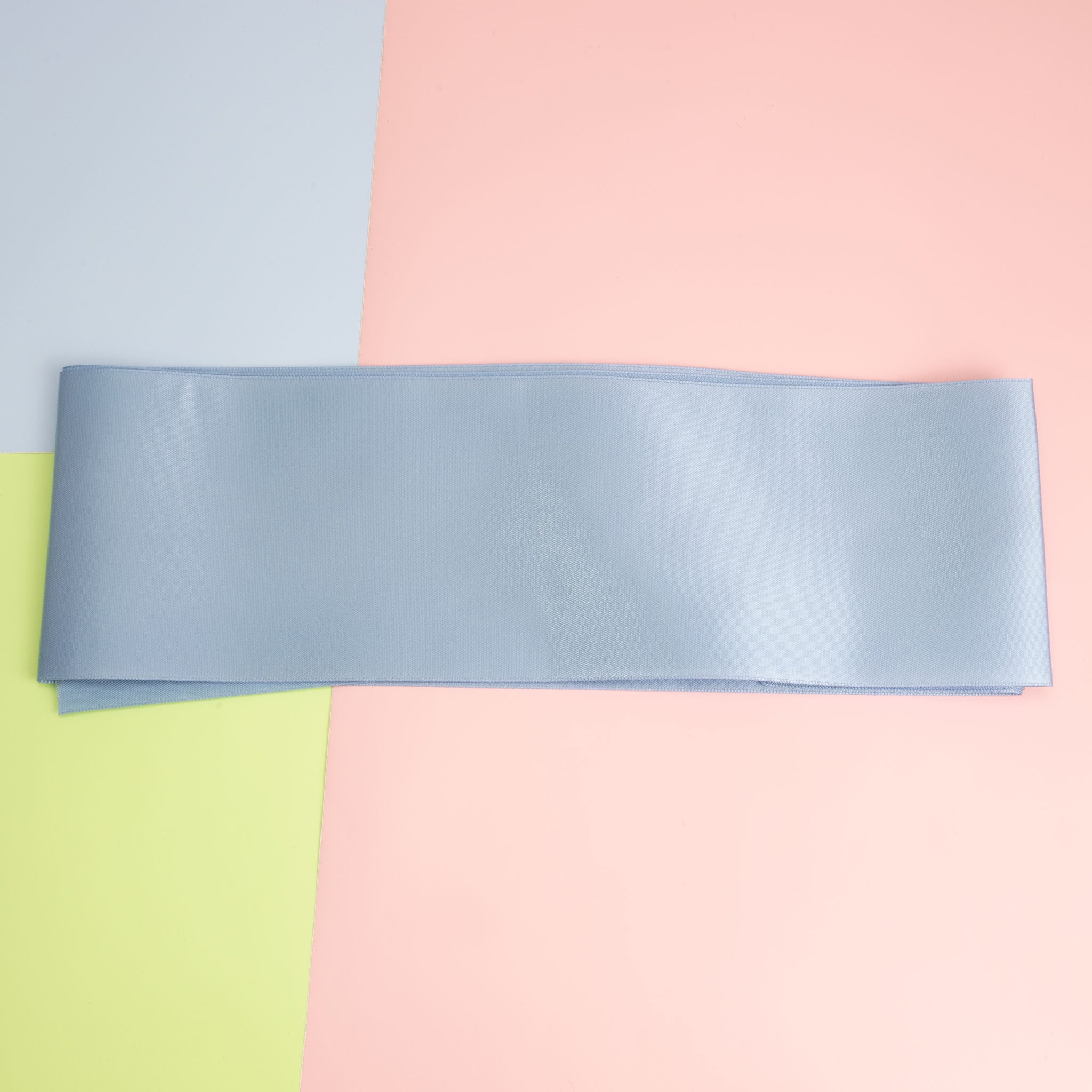 Satin Sash - Dusty Blue