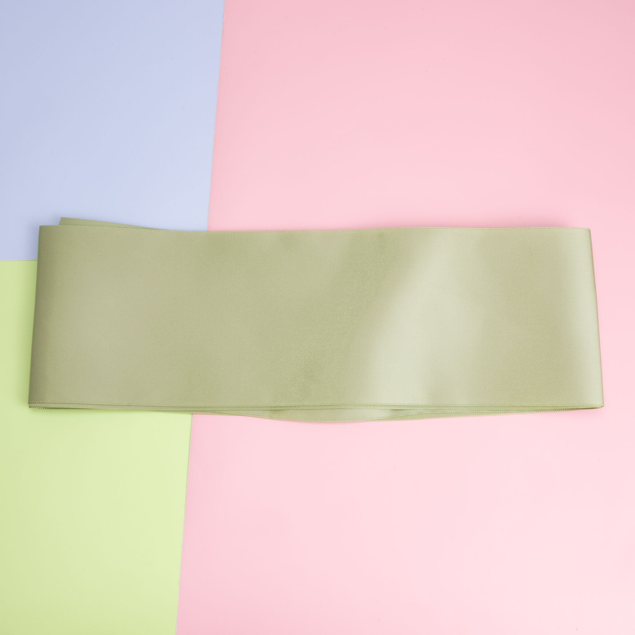 Satin Sash - Sage Green