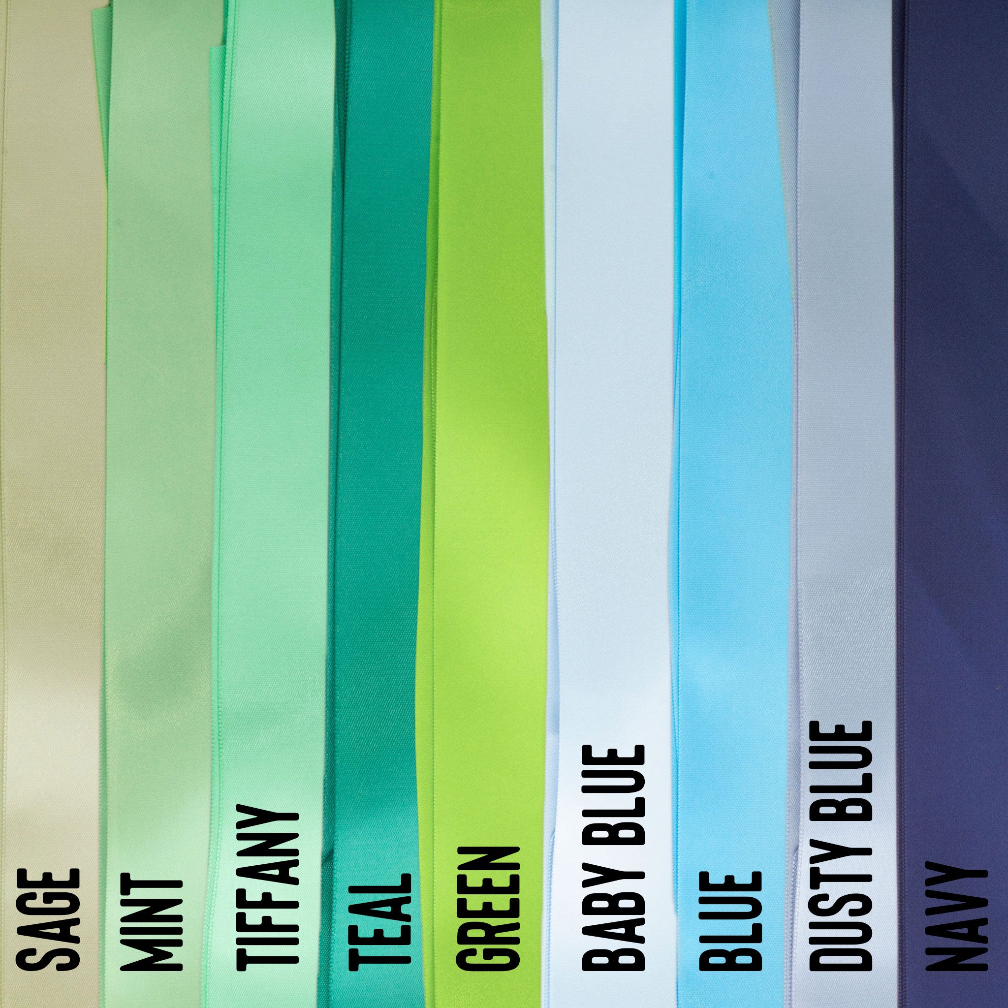 Satin Sash - Teal