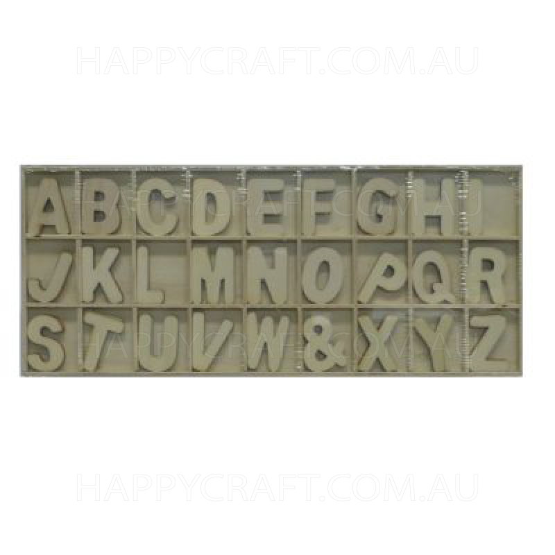 Wood Alphabet (81pce)