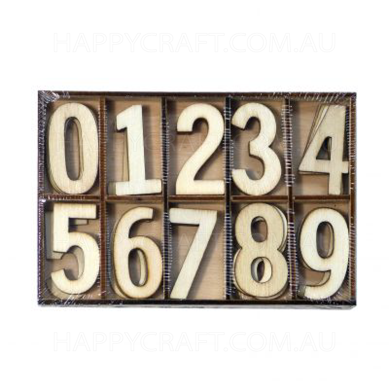 Wood Numbers (50pce)